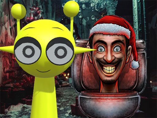 Sprunki in Backrooms Christmas Skibidi Terrors img